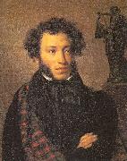 Kiprensky, Orest Portrait of the Poet Alexander Pushkin oil painting on canvas